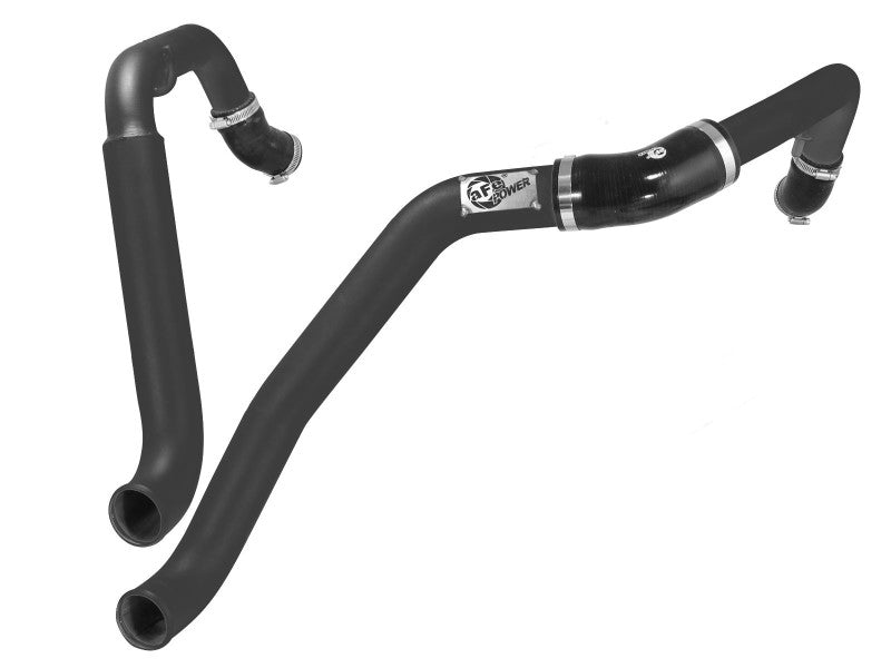 Tubes de refroidisseur intermédiaire aFe Bladerunner côté chaud 2 po à 2,5 po 2015 Ford F-150 V6 Ecoboost 3,5 L (tt)