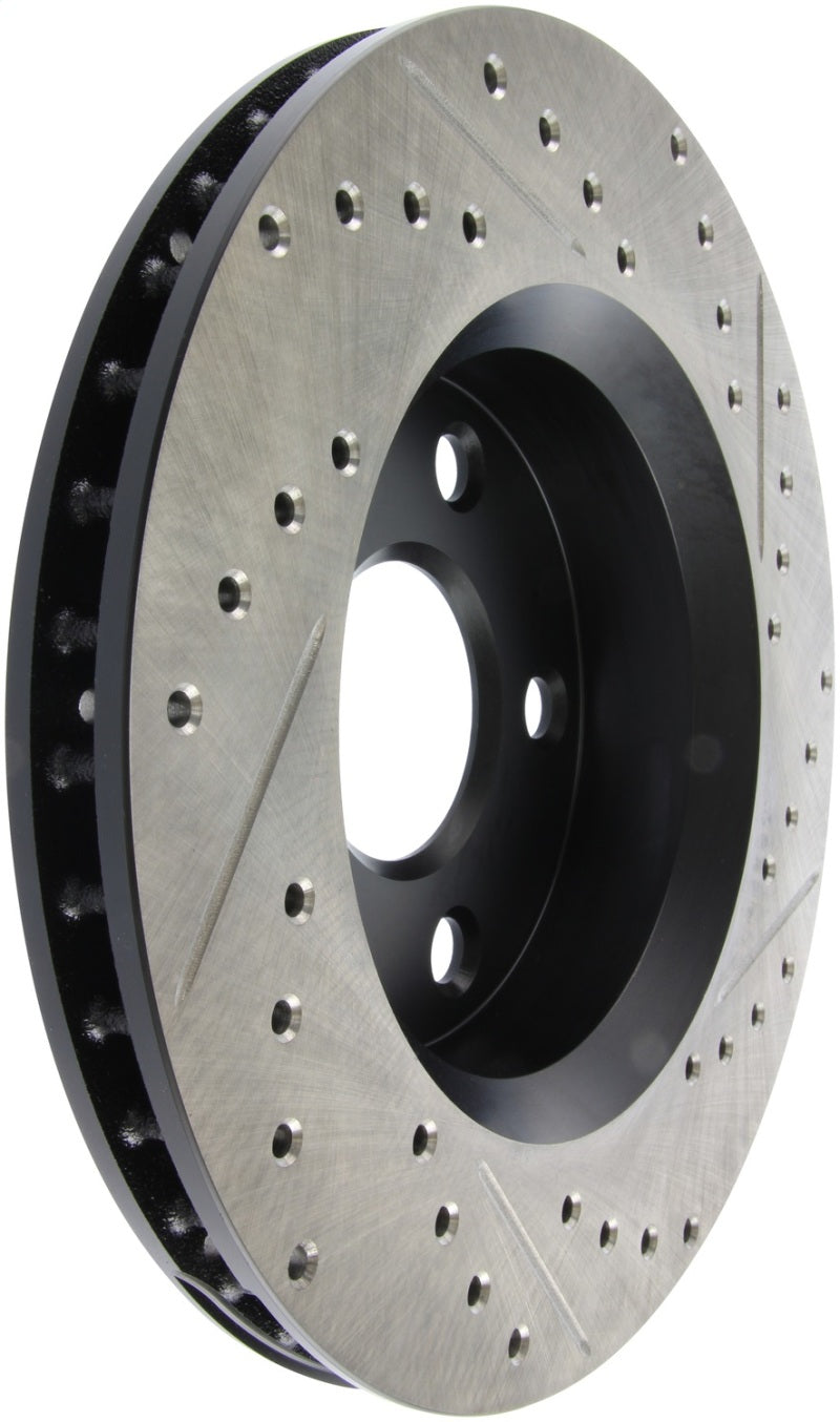 Disque de frein avant droit perforé et rainuré StopTech pour Jeep Wrangler 07-13