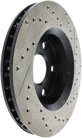 Disque de frein avant droit perforé et rainuré StopTech pour Jeep Wrangler 07-13