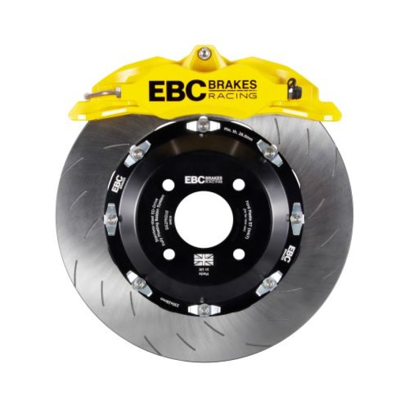 Kit de gros freins avant EBC Racing 12-17 Ford Fiesta ST (Mk7) Yellow Apollo-4 étriers 330 mm