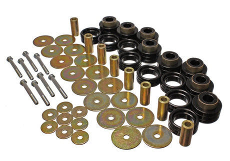 Ensemble de montage de carrosserie Energy Suspension avec quincaillerie - Noir