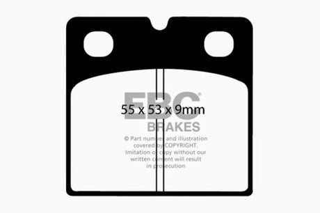 Plaquettes de frein arrière Ultimax2 pour frein de stationnement EBC 04-12 Aston Martin DB9