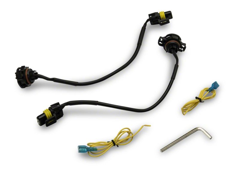 Feux antibrouillard à LED Halo de la série Axial de Raxiom 07-23 pour Jeep Wrangler JK et JL - Ambre