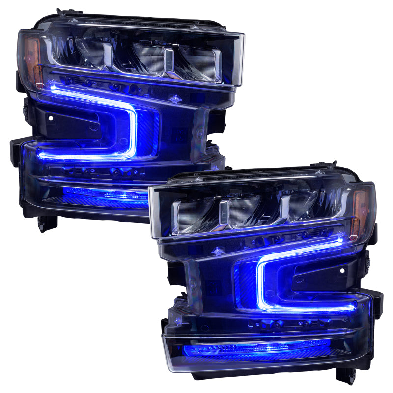 Oracle 19-21 Chevy Silverado 1500 RGB+W Headlight DRL Kit - ColorSHIFT w/ BC1 Cntrl SEE WARRANTY