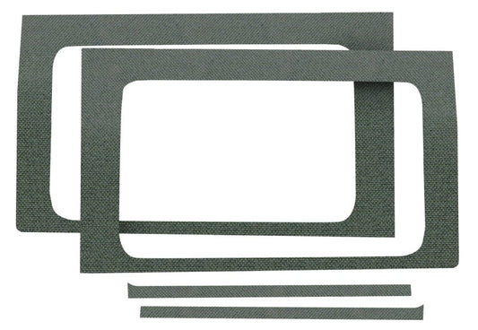 DEI 18-23 Jeep Wrangler JL 2-Door Boom Mat Rear Side Window Trim - 2 Piece - Gray