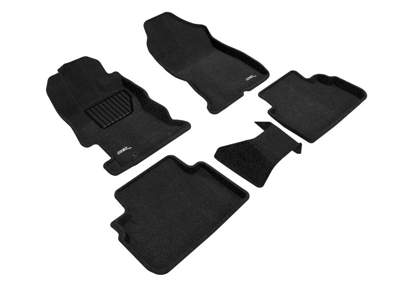 Ensemble de tapis de sol 3D Maxpider 17-22 Subaru Impreza Elegant 1ère et 2ème rangée (noir)