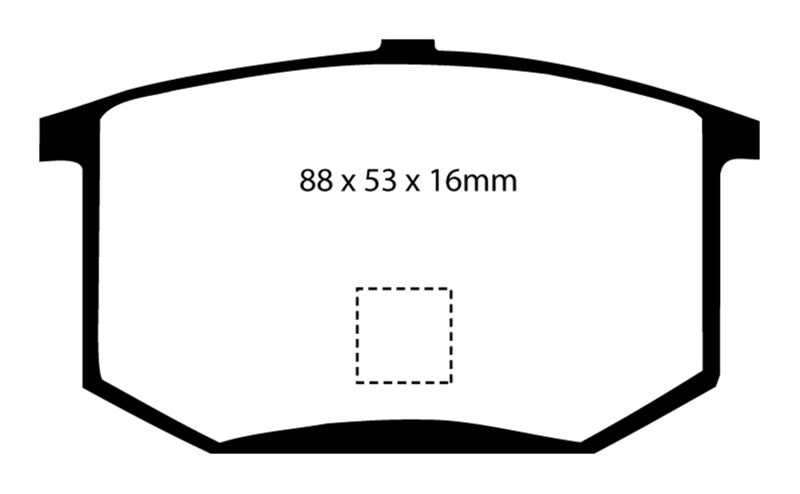 Plaquettes de frein arrière EBC 75-80 Lotus Esprit 2.0 Greenstuff