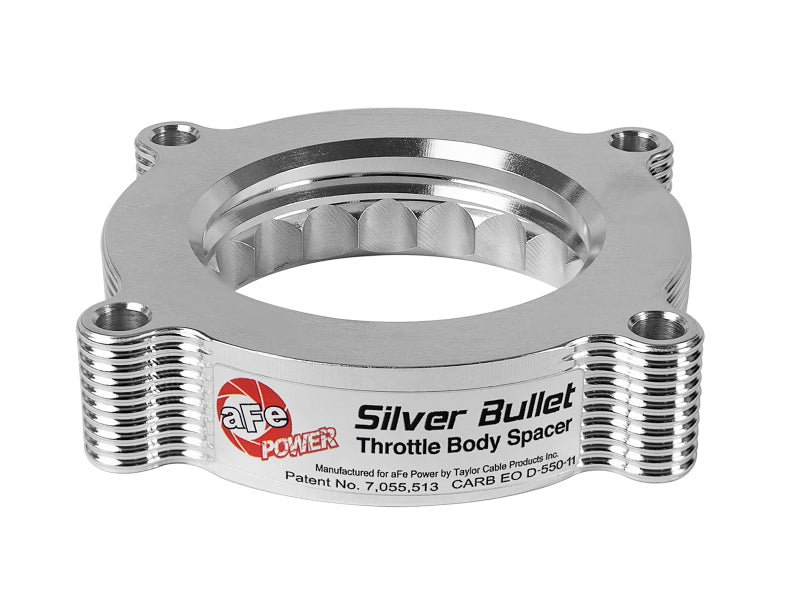 Entretoises de corps de papillon aFe Silver Bullet TBS Ford F-150 Raptor 10-12 V8-6.2L