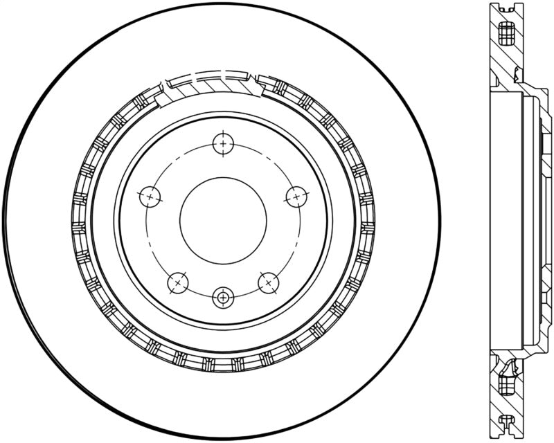 Disque de frein arrière StopTech Cryo-Stop à haute teneur en carbone pour Cadillac ATS 16-19 / Chevrolet Camaro 16-20