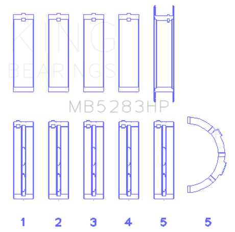 Jeu de roulements principaux King Performance - Taille standard