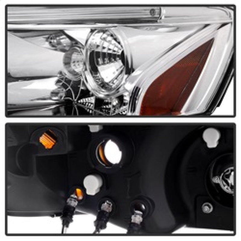 Phares de projecteur Spyder Pontiac G6 2/4DR 05-08 LED Halo LED Chrm PRO-YD-PG605-HL-C