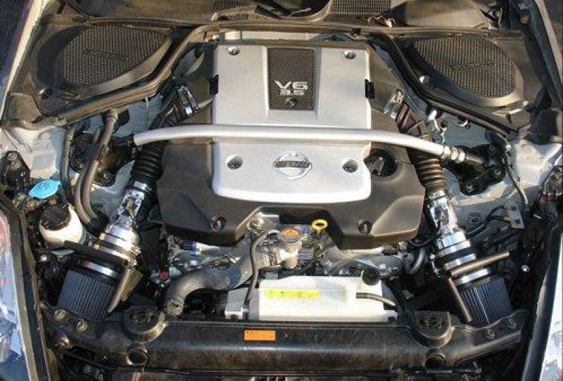 Injen 07-08 350Z 3,5 L V6 Air Fusion et cornes d'air polies Short Ram Intake