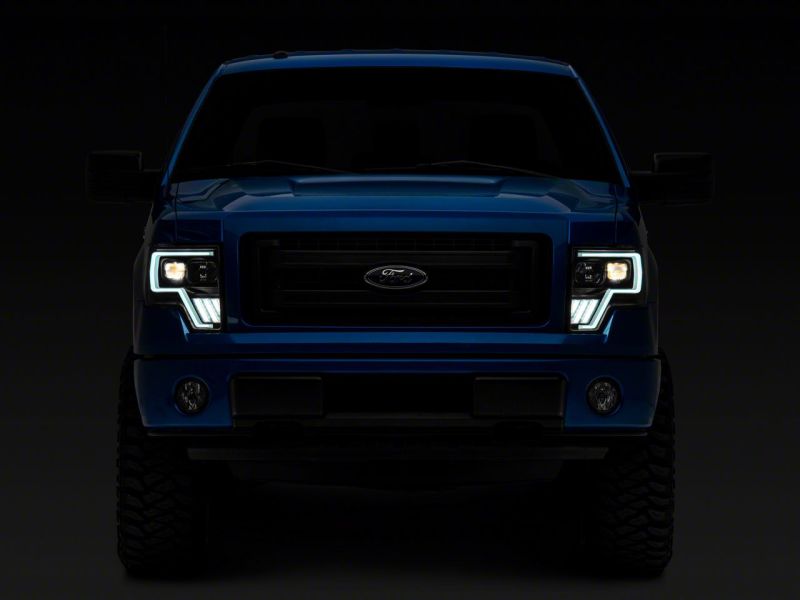 Phares de projecteur à bascule Raxiom 09-14 Ford F-150 Axial G4 Light Bar - Boîtier noir (lentille transparente)