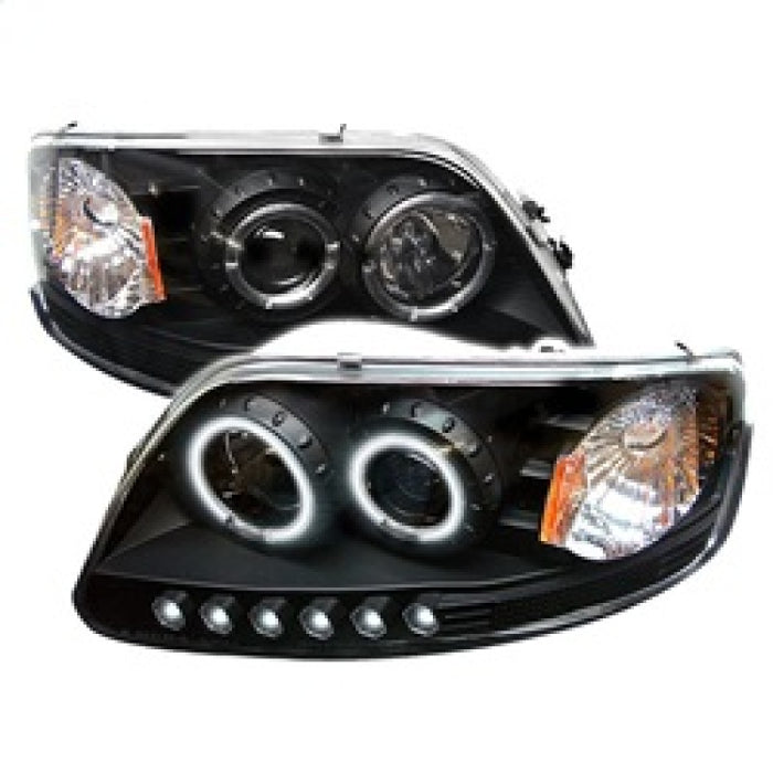 Projecteur Spyder Ford F150 97-03/Expedition 97-02 1 pièce - CCFL Halo LED noir PRO-YD-FF15097-1P-CCFL-BK