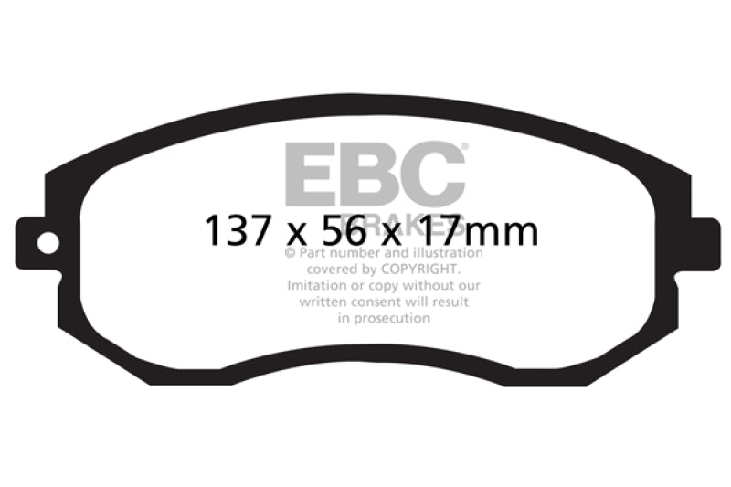 Plaquettes de frein avant Redstuff EBC 12+ Scion FR-S 2