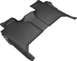 3D MAXpider 2019-2020 GMC/Chevrolet Sierra 1500/Silverado 1500 Kagu 2nd Row Floormats - Black 3D MAXpider
