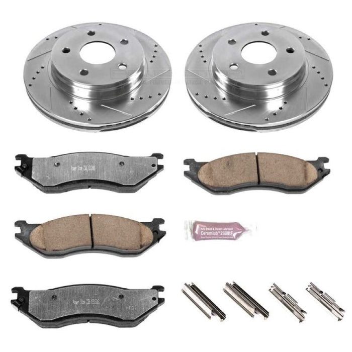 Kit de freins avant Power Stop 04-06 pour camion et remorquage Dodge Durango Z36