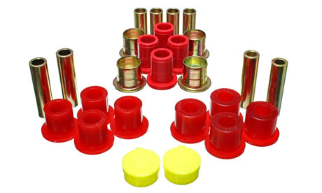 Ensemble de bagues de bras de suspension avant rouges pour Dodge Dakota 87-04 / Durango 4WD 98-03