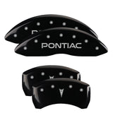 Couvre-étriers MGP 4 98-02 Pontiac Firebird (Ex WS6) Avant Pontiac Arrière Arrow Blk Finish Silver Char
