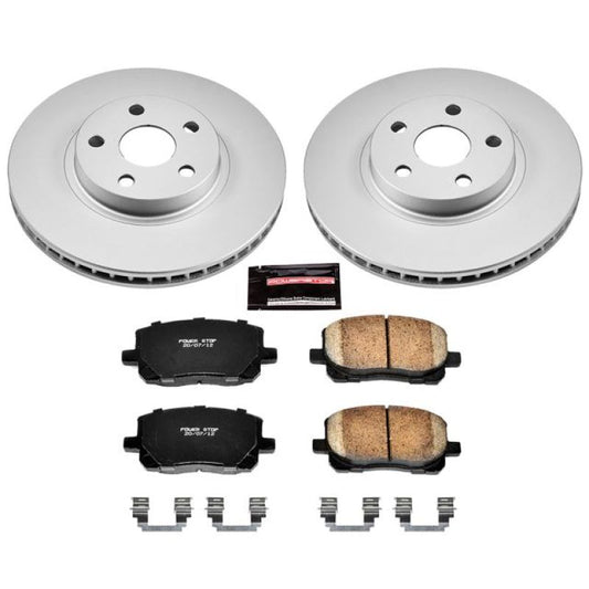 Power Stop 03-08 Pontiac Vibe Front Z17 Evolution Geomet Coated Brake Kit