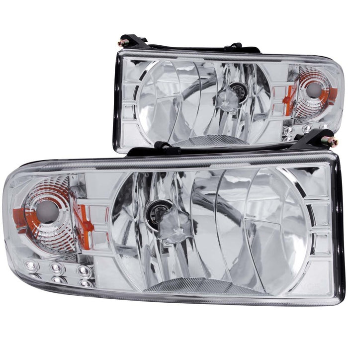 Phares ANZO 1994-2001 Dodge Ram Crystal Chrome avec LED