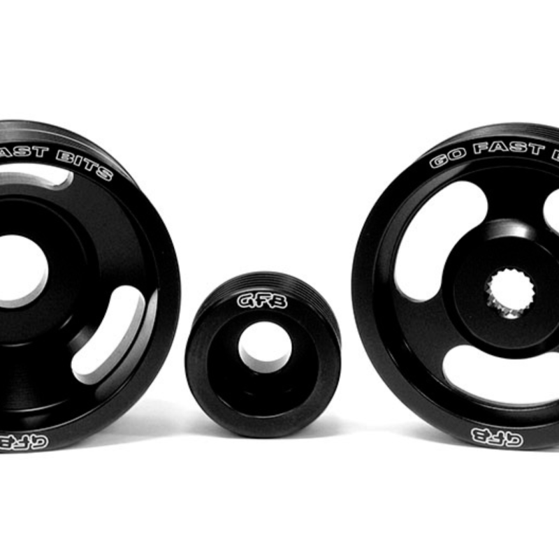 Kit de poulies sous transmission 3 pièces GFB 04-10 WRX/STI avec courroies (alternateur à manivelle et direction assistée)