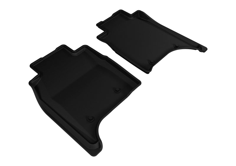 Tapis de sol 3D MAXpider 2014-2017 Land Rover Range Rover à empattement long Kagu 2e rangée - Noir