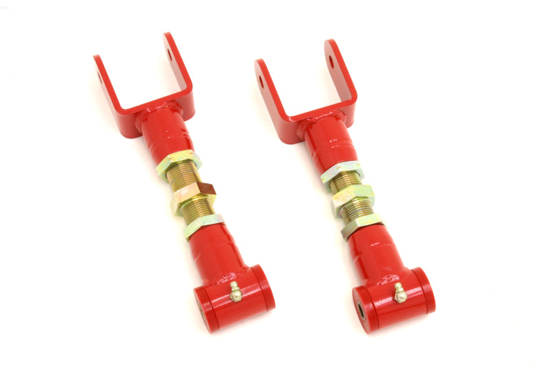 Bras de suspension supérieurs réglables sur véhicule BMR 79-04 Fox Mustang (polyuréthane) - Rouge