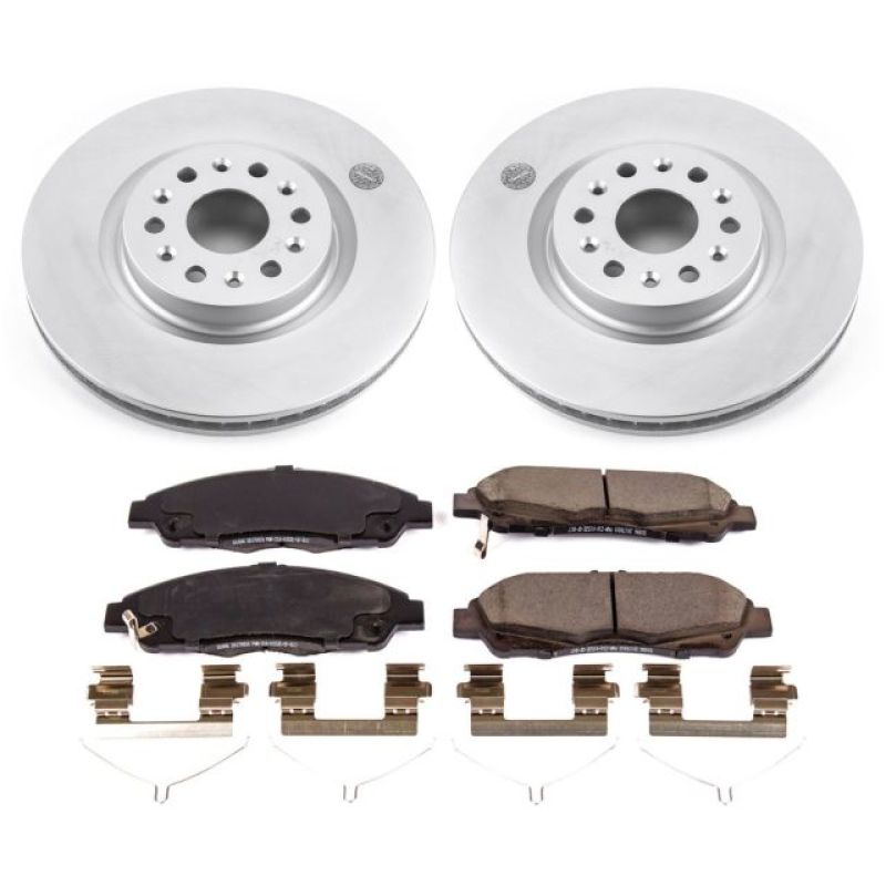 Power Stop 17-18 Cadillac XT5 Front Z17 Evolution Geomet Coated Brake Kit