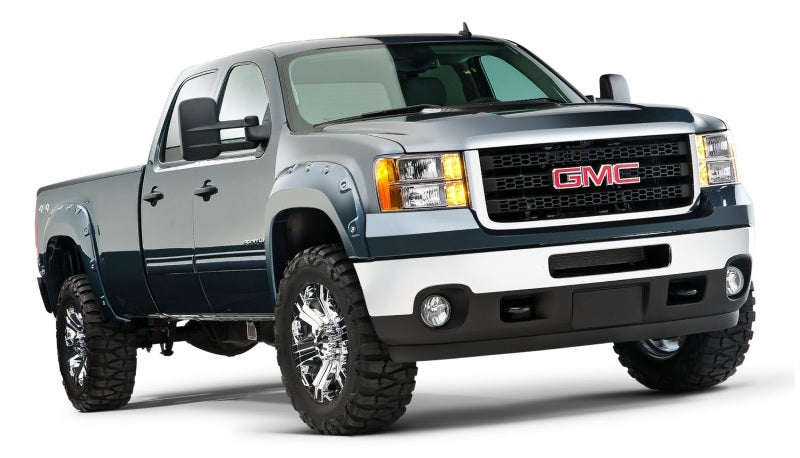 Bushwacker 07-10 GMC Sierra 3500 Fleetside Boss Pocket Style Flares 4 pièces excluant Dually - Noir