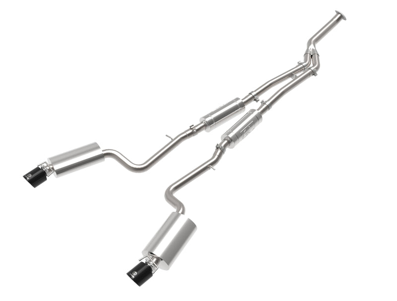 aFe POWER Takeda 16-17 Lexus IS200t L4-2.0L (t) 2.5in-3in 304 SS CB Échappement avec embouts noirs