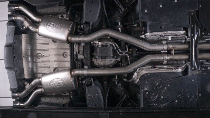 Silencieux à double mode résonant X-Pipe pour berline Cadillac CTS-V 2016-18 de Stainless Works