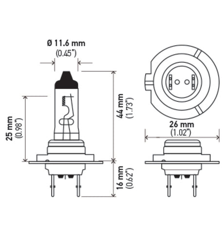 Ampoule Hella Optilux 12V/55W H7 Extreme Blue (paire)