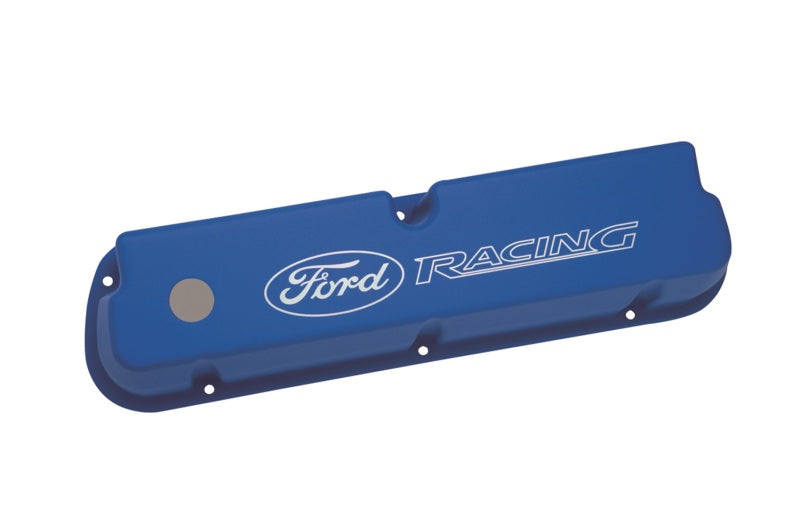 Couvre-culasses Ford Racing bleu satiné