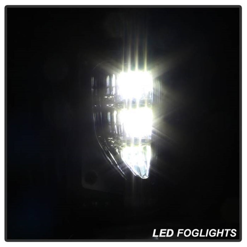 Feu antibrouillard à DEL de style OEM Spyder 16-18 Chevy Silverado 1500 avec interrupteur - Transparent (FL-CSIL16-LED-C)