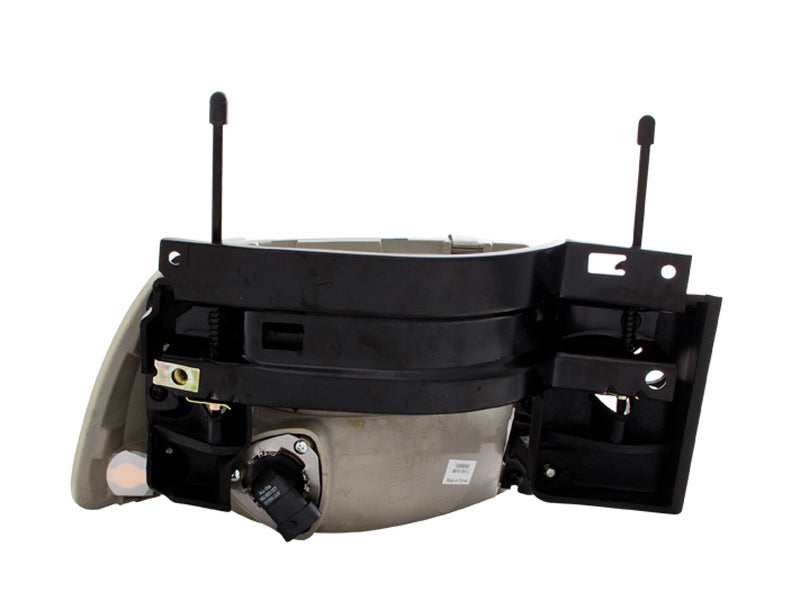 Phares en cristal chromés ANZO 1995-1997 Chevrolet Blazer 1 pièce