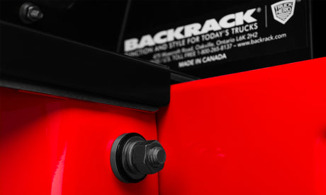 Porte-bagages en acier calibre 14 BackRack 2019-2022 Chevrolet Silverado 1500 avec kit de quincaillerie - Noir