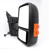 xTune Pair G2 Ford Superduty 99-07 Heated Amber Signal Telescoping Mirrors MIR-FDSD99S-G2-PW-AM-SET