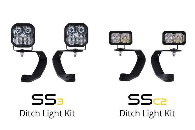 Kit de feux de fossé à LED Diode Dynamics 10-21 pour Toyota 4Runner SS3 - Combo Pro jaune