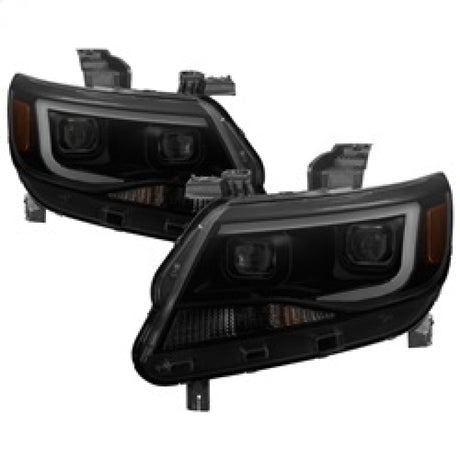 Phares de projecteur halogènes uniquement xTune Chevy Colorado 15-17 - Noir fumé PRO-JH-CCO04-LBDRL-BSM
