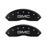 MGP 4 Caliper Covers Engraved Front & Rear GMC Red finish silver ch
