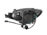 Phares de projecteur ANZO 2004-2007 Mitsubishi Lancer avec halo noir (CCFL)