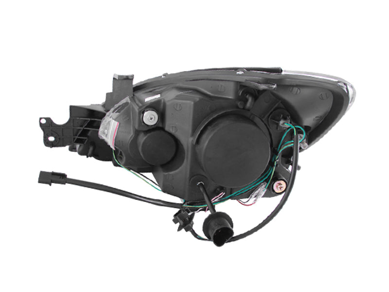 Phares de projecteur ANZO 2004-2007 Mitsubishi Lancer avec halo noir (CCFL)