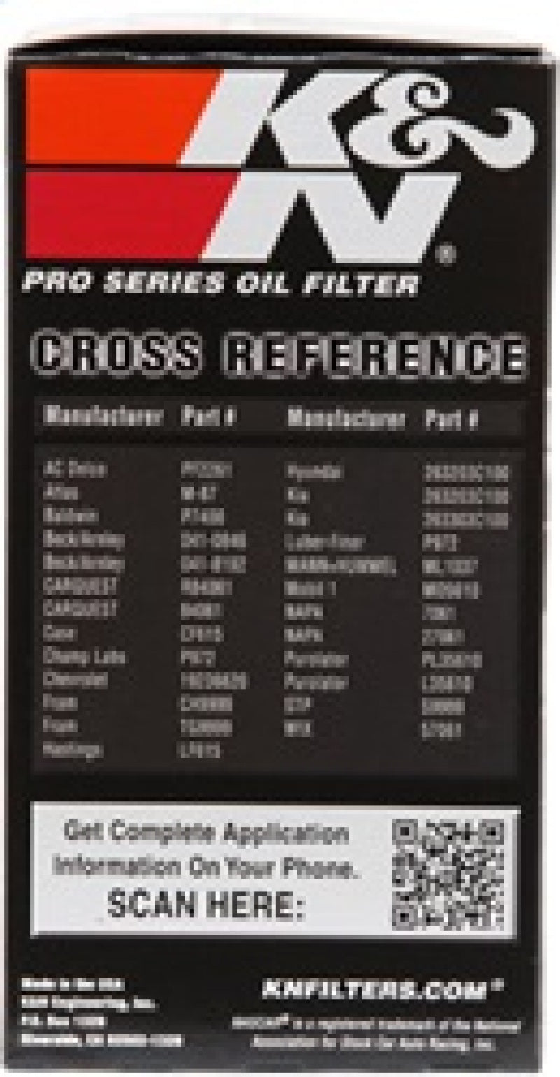 K&N Oil Filter for Hyundai/Kia V6 06-08 Azera/Sonata/Sedona/07-08 Santa Fe/07 Veracruz/07-09 Amanti