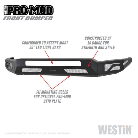 Pare-chocs avant Westin Pro-Mod Super Duty pour Ford F-250/350/450/550 2011-2016