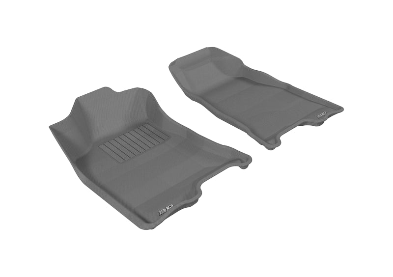 Tapis de sol 3D MAXpider 2004-2012 Chevrolet/GMC Colorado/Canyon Crew Cab Kagu 1ère rangée - Gris