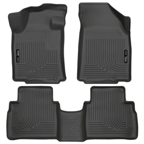 Revêtements de sol noirs Husky Liners 2016 Nissan Maxima WeatherBeater pour les rangées avant et arrière