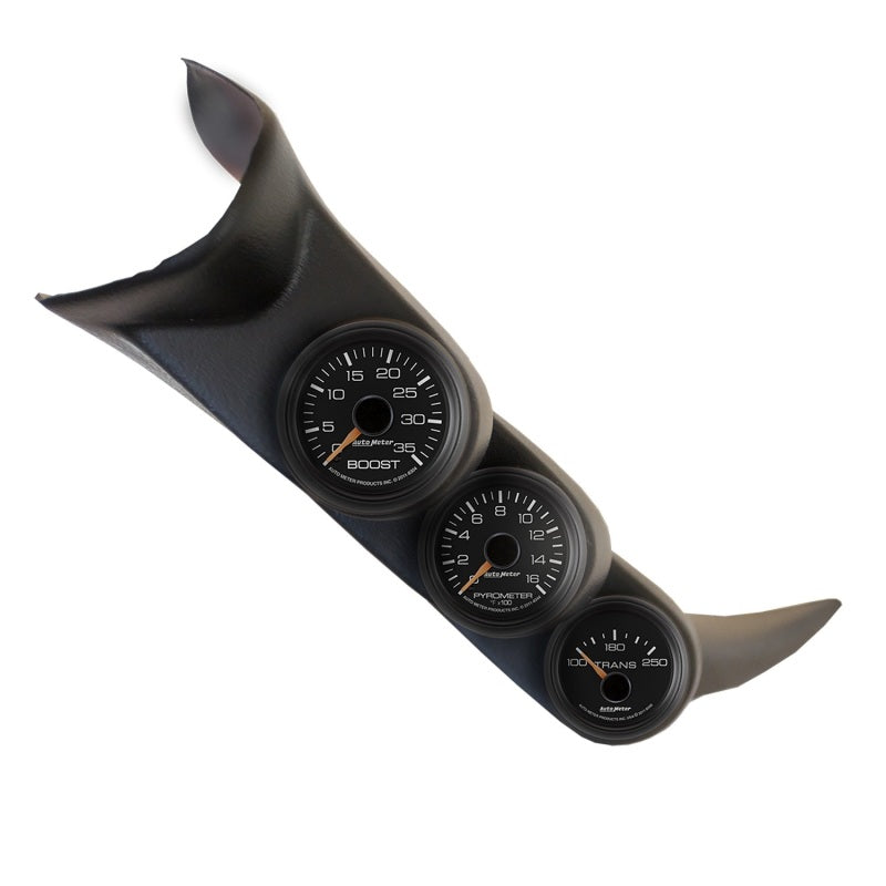 Kit de jauge à triple montant A noir Autometer 01-06 Chevy Duramax