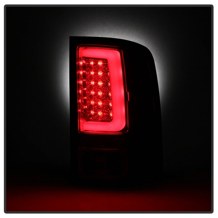 Barre lumineuse LED arrière Spyder 07-13 GMC Sierra 1500 V2 - Rouge transparent (ALT-YD-GS07V2-LBLED-RC)