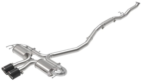 Système d'échappement Cat-Back aFe Takeda 3 pouces 304 SS avec embouts CF 17-20 Honda Civic Sport L4-1,5 L (t)